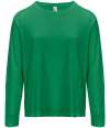 04443 Lds Monarch SOL'S Ladies Monarch Long Sleeve T-Shirt Kelly Green colour image